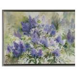 Clara Straight "Lilacs" Oil On Canvas Painting