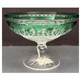 New In Box Waterford Crystal Emerald Compote