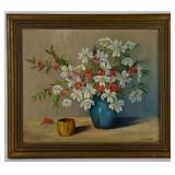 Lottie Stoltz "Floral Still Life" Oil On Canvas