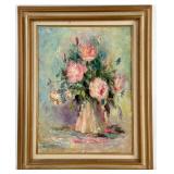 Shirley Little "Floral Still Life" Oil On Canvas