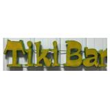 35' Tiki Bar Single Sided Metal Sign