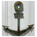 27' Tall Anchor Metal Wall Hanging