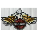 29'L Harley Davidson Motorcycles Single Sided Met