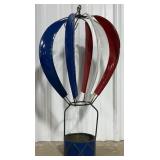 26ï¿½ Metal Hot Air Ballon Wind Spinner