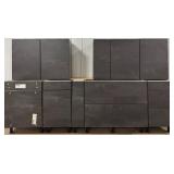 NOBILIA BLACK CONCRETE Cabinet Set