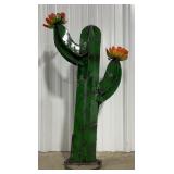 27ï¿½ Metal Cactus Statue