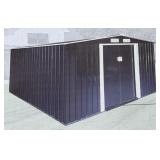 LandHonor 6ï¿½ x 8ï¿½ Galvanized Apex Roof Metal Shed