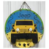 23' Jeep Single Sided Metal Sign