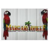 43' Margaritaville Single Sided Metal Sign
