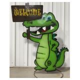43ï¿½ Welcome Gator Single Sided Metal Cutout