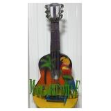 29' Margaritaville Guitar Single Sided Metal Sign