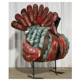 34ï¿½ Metal Turkey Statue