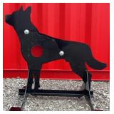 3/8ï¿½ Steel Coyote Shooting Target