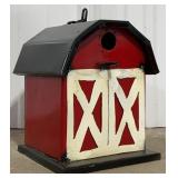 9ï¿½ Red Barn Metal Birdhouse