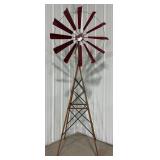 8' Metal Windmill