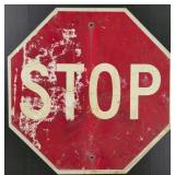 Stop Sign Single Sided Metal Sign