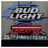 BUD LIGHT ESPN 25th Anniversary Neon Sign