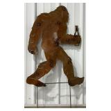 3' Tall Bigfoot Single Sided Metal Sign