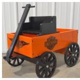 Harley-Davidson Motorcycles Wooden Wagon