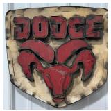 15' Dodge Ram Single Sided Metal Sign