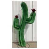 34ï¿½ Metal Cactus Statue