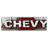 40' Chevy Single Sided Metal Sign