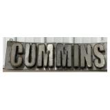 30.5' Cummins Single Sided Metal Sign
