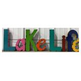 3'5' Lake Life Single Sided Metal Sign