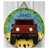 23' Jeep Single Sided Metal Sign