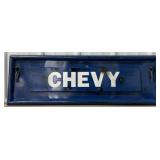 36' Chevy Tailgate Single Sided Metal Sign