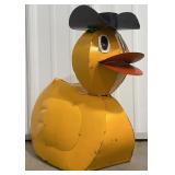 16ï¿½ Metal Cowboy Duck Statue