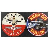 Texaco Aviation & American Muscle Single Sided Met