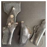 (3) Leather Gun Holsters