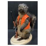 Huntin' Brown Squirrel Full Body Taxidermy Mount
