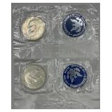 1971 U.S. Eisenhower Dollar Coin, 40% Silver