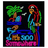 14.5ï¿½ Itï¿½s 5:00 Somewhere LED Single Sided Neon Si