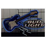 BUD LIGHT Guitar Neon Sign