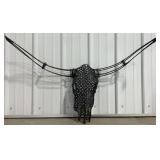 26ï¿½ Metal Steer Skull Statue