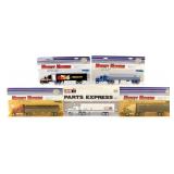 (5) 1/64 Ertl Semi Trucks w/ Trailers