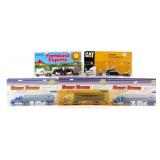 (5) 1/64 Ertl Semi Trucks w/ Trailers