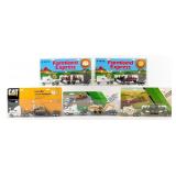 (5) 1/64 Ertl Semi Trucks with Loaded Lowboy Trail