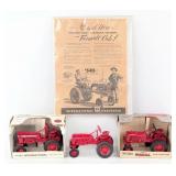 (3) 1/16 Ertl International Farmall Cub Tractors &