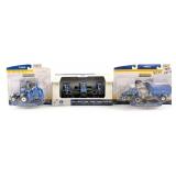 1/64 Ertl New Holland 3 Piece Tractor Set, Tractor