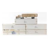 (5) 1/64 Ertl Semi Trucks and Trailers