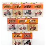 (9) 1/64 Ertl Case & Case IH Tractors