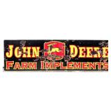 Custom John Deere Farm Implements Sign w/ Faux Pat