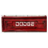 35" Dodge Tailgate Single Sided Metal Sign