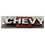 40" Chevy Single Sided Metal Sign