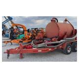 Custom Made Vacuum Wagon w/ Tandem Axle Trailer