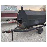 Towable Single Axle Charcoal Grill